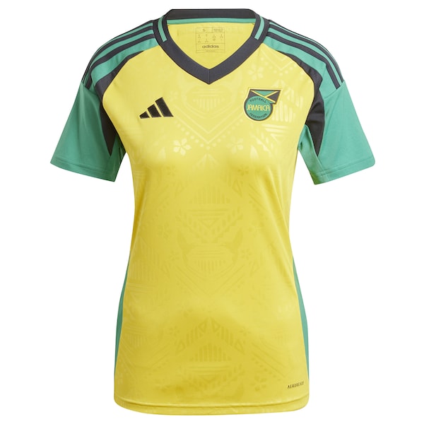 Jamaica National Team adidas Women's 2024 Home Replica Jersey - Yellow - Image 2