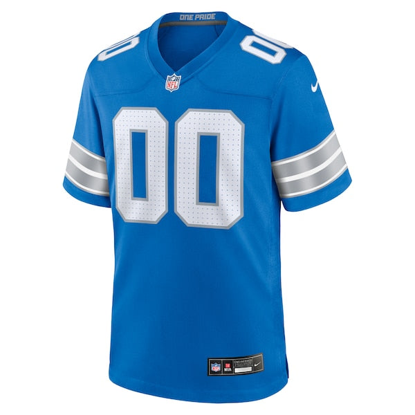 Detroit Lions Nike Custom Game Jersey - Blue - Image 2