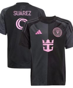 Luis Su¨¢rez Inter Miami CF adidas Youth 2025 The Fortitude Kit Replica Player Jersey - Black