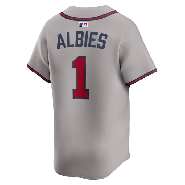 Ozzie Albies Atlanta Braves Nike Road Limited Player Jersey - Gray - Image 3