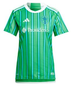 Alternative view of Jordan Morris Seattle Sounders FC adidas Women's 2024 The Anniversary Kit Replica Player Jersey?¨C Green