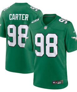 Jalen Carter Philadelphia Eagles Nike Alternate Game Jersey - Kelly Green