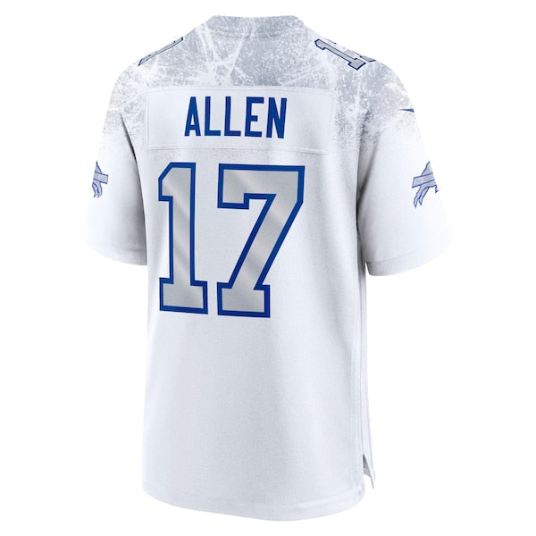 Josh Allen Buffalo Bills Nike 2025 Rivalries Collection Game Jersey - White - Image 2