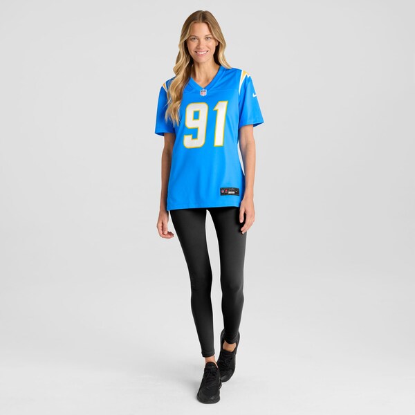 Da'Shawn Hand Los Angeles Chargers Nike Women's Team Game Jersey - Powder Blue - Image 4