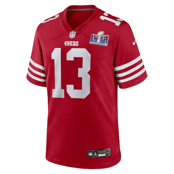 Brock Purdy San Francisco 49ers Nike Super Bowl LVIII Game Jersey - Scarlet - Image 2