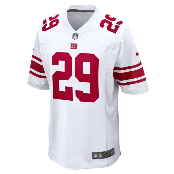 Xavier McKinney New York Giants Nike Away Game Player Jersey - White/Royal - Image 4