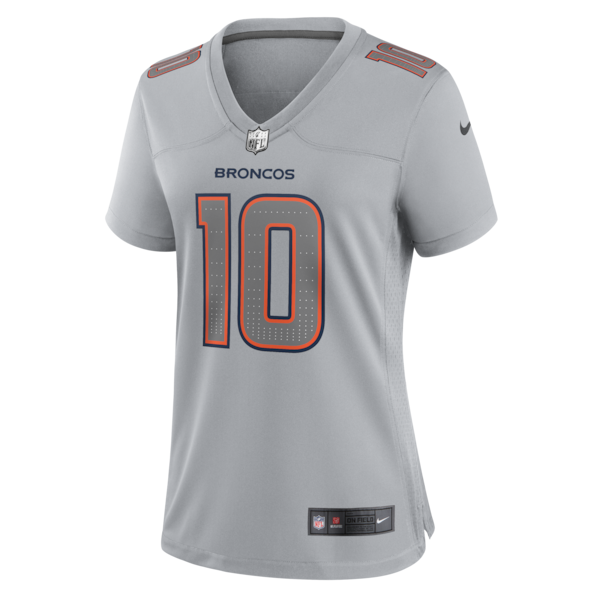 Bo Nix Denver Broncos Nike Women's Fashion Atmosphere Fashion Game Jersey - Gray - Image 2