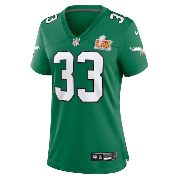 Cooper DeJean Philadelphia Eagles Nike Women's Super Bowl LIX 2nd Alternate Game Jersey - Kelly Green - Image 2