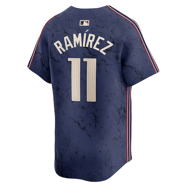 Jos¨¦ Ram¨ªrez Cleveland Guardians Nike 2024 City Connect Limited Jersey - Navy - Image 3