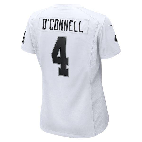Aidan O'Connell Las Vegas Raiders Nike Women's Game Jersey - White/Black - Image 6