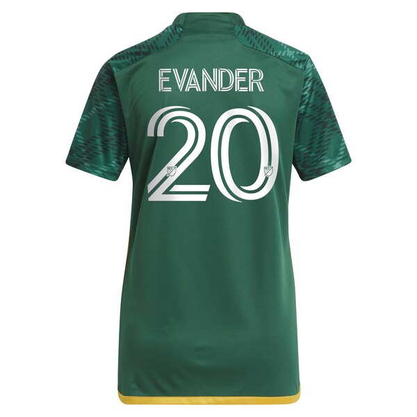 Evander Portland Timbers adidas Women's 2024 Portland Plaid Kit Replica Jersey - Green - Image 3