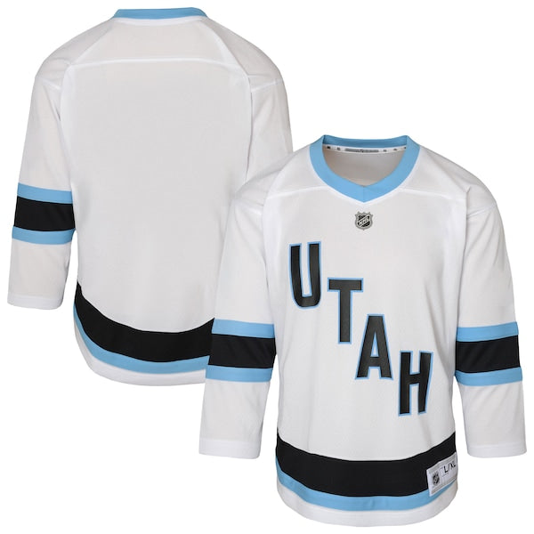 Utah Mammoth Youth Replica Jersey - White/Black - Image 4