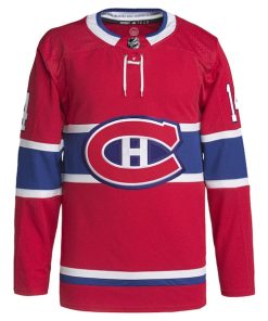 Alternative view of Nick Suzuki Montreal Canadiens adidas Home Primegreen Authentic Pro Player Jersey - Red