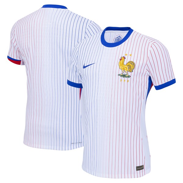 France National Team Nike 2024 Away Authentic Blank Jersey - White - Image 2