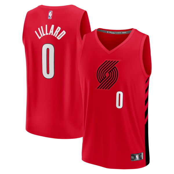 Damian Lillard Portland Trail Blazers Fast Break Replica Jersey - Red - Statement Edition