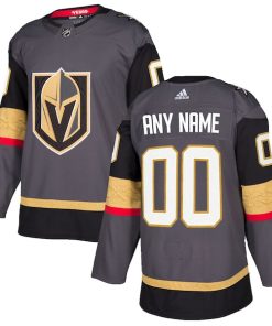 Vegas Golden Knights adidas Alternate Authentic Custom Jersey - Gray