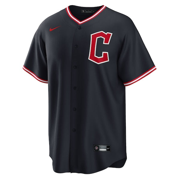 Jos¨¦ Ram¨ªrez Cleveland Guardians Nike Alternate Replica Jersey - Navy/Red - Image 3