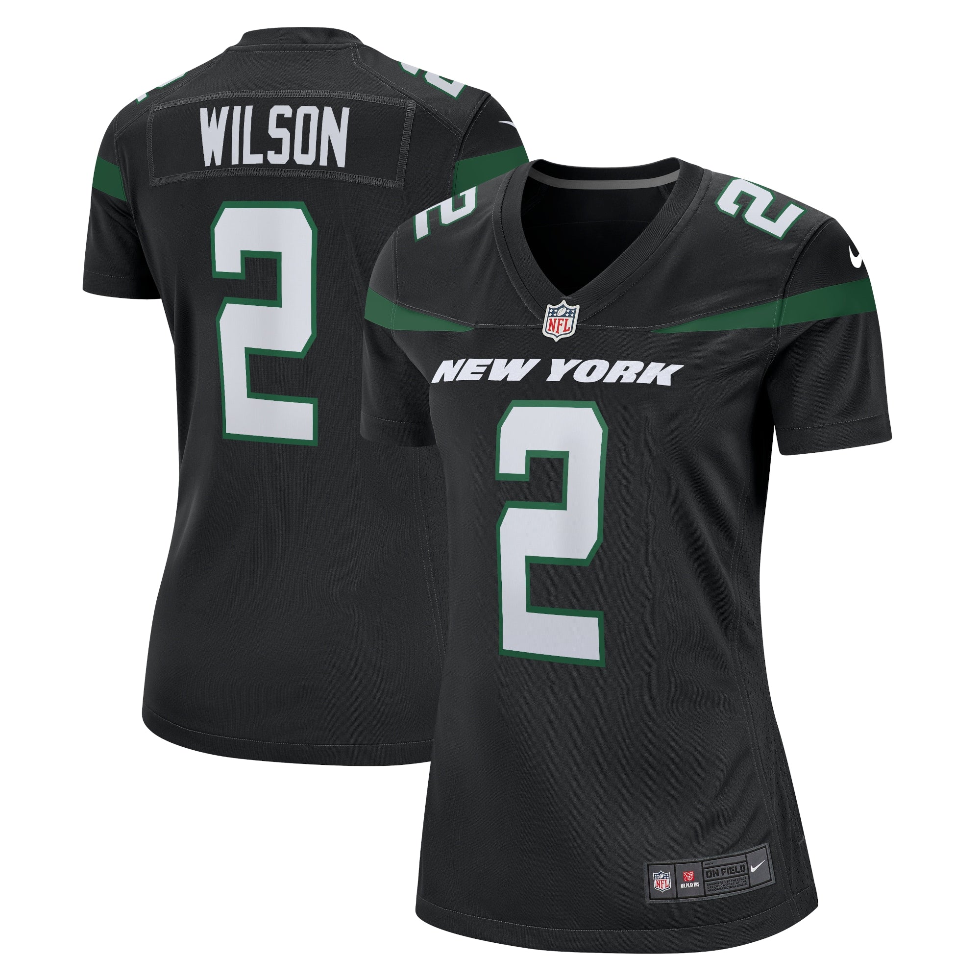Zach Wilson New York Jets Nike Women's Player Jersey - Green/Black/White - Image 2