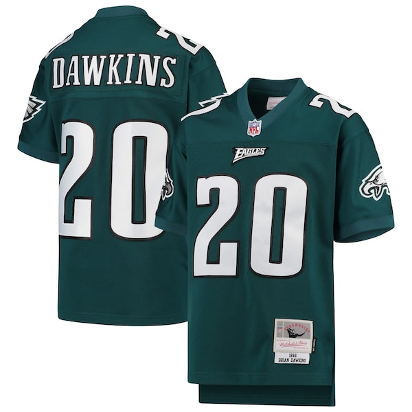 Brian Dawkins Philadelphia Eagles Youth 2004 Legacy Retired Player Jersey - Midnight Green/Black - Image 2