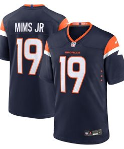 Alternative view of Marvin Mims Jr Denver Broncos Nike Alternate Game Jersey -  Navy/White/Orange