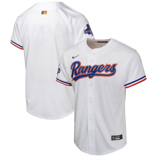 Texas Rangers Nike Youth 2024 Gold Collection Limited Jersey?ยจC White