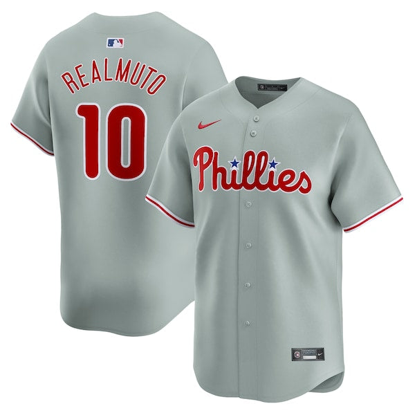 J.T. Realmuto Philadelphia Phillies Nike Away Limited Player Jersey - Gray/White - Image 2