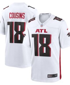 Alternative view of Kirk Cousins Atlanta Falcons Nike Game Player Jersey - White/Black