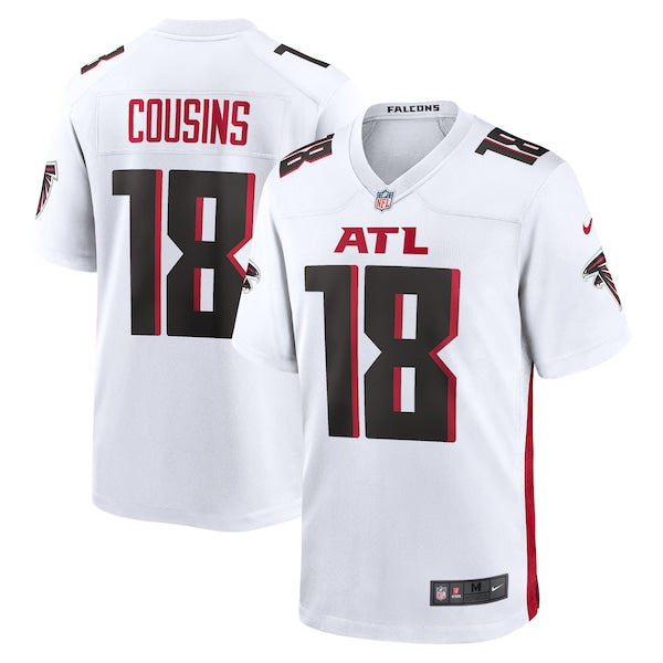 Kirk Cousins Atlanta Falcons Nike Game Player Jersey - White/Black - Image 2
