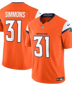 Justin Simmons Denver Broncos Nike Vapor F.U.S.E. Limited Jersey - Orange/Navy/White