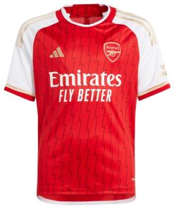 Alternative view of Kai Havertz Arsenal adidas Youth 2023/24 Home Replica Player Jersey - Red