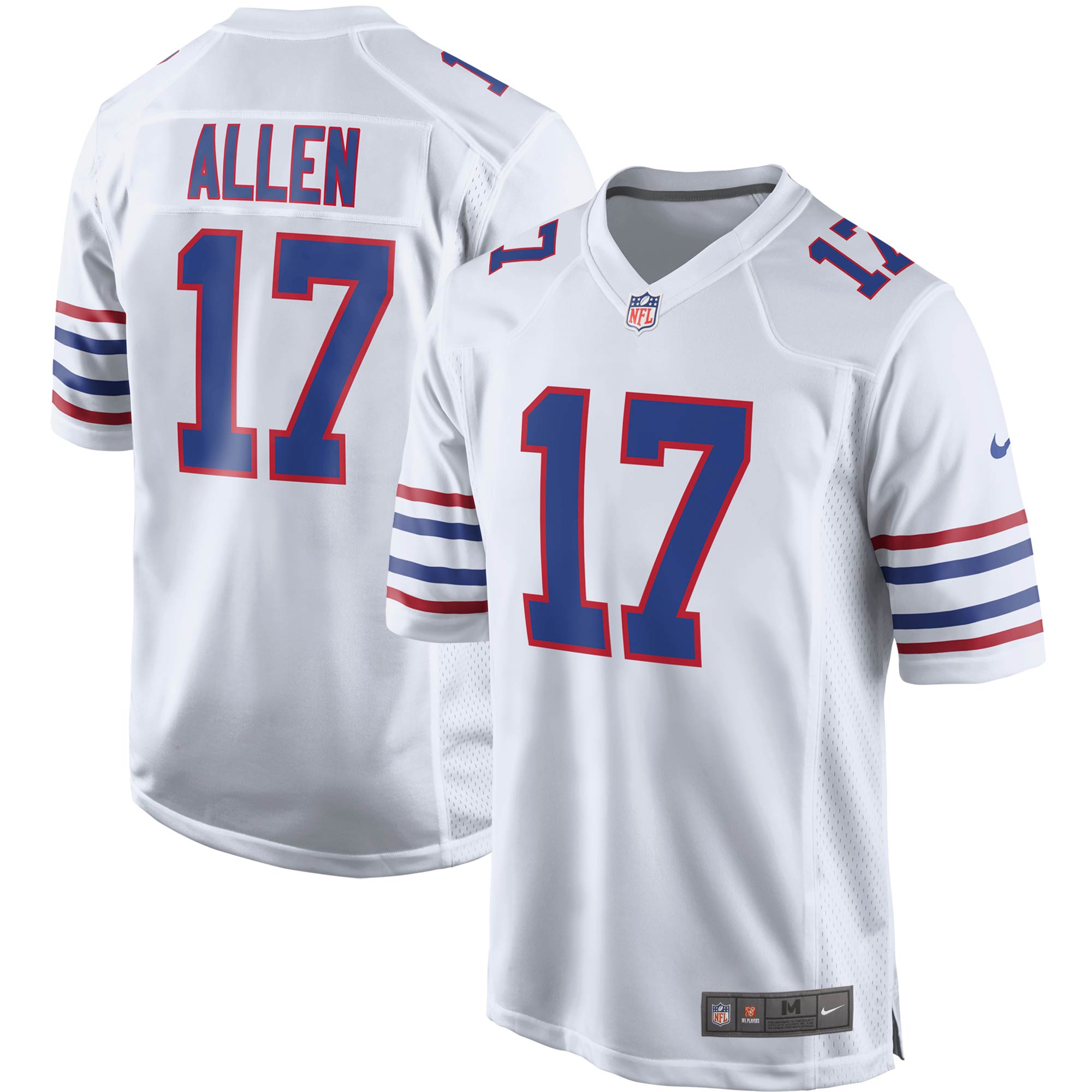 Josh Allen Buffalo Bills Nike Alternate Game Jersey - Red/Royal/White - Image 2
