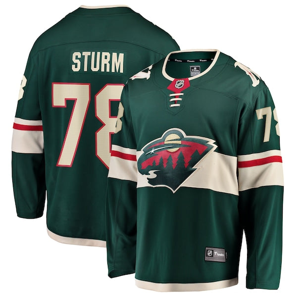 Nico Sturm Minnesota Wild Home Breakaway Jersey - Green