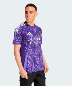 Alternative view of Orlando City SC adidas 2025 Perfect Storm Replica Jersey - Purple