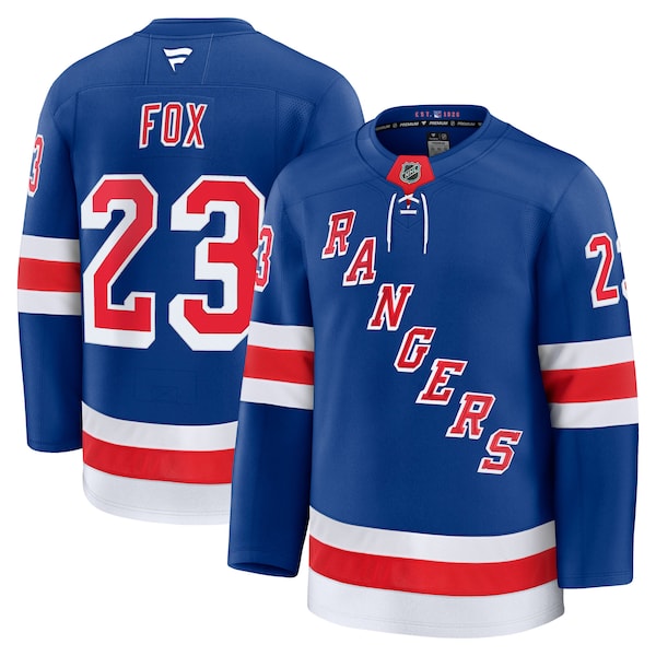 Adam Fox New York Rangers Home Premium Jersey - Blue