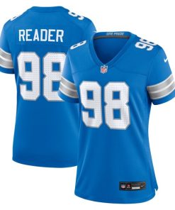 D.J. Reader Detroit Lions Nike Women's Team Game Jersey - Blue