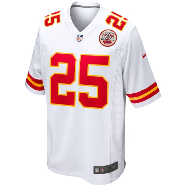 Clyde Edwards-Helaire Kansas City Chiefs Nike Game Jersey - White - Image 4