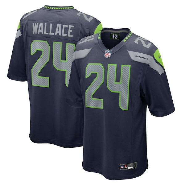K'Von Wallace Seattle Seahawks Nike Game Jersey - College Navy