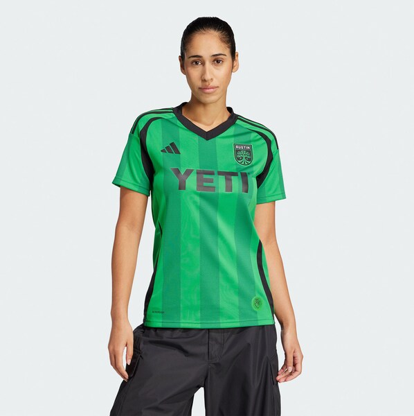 Austin FC adidas Women's 2025 The Heartbeat Kit Replica Jersey - Green - Image 2