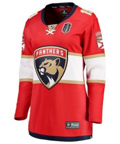 Alternative view of Matthew Tkachuk Florida Panthers  Women's 2025 Stanley Cup Final Home Breakaway Player Jersey - Red