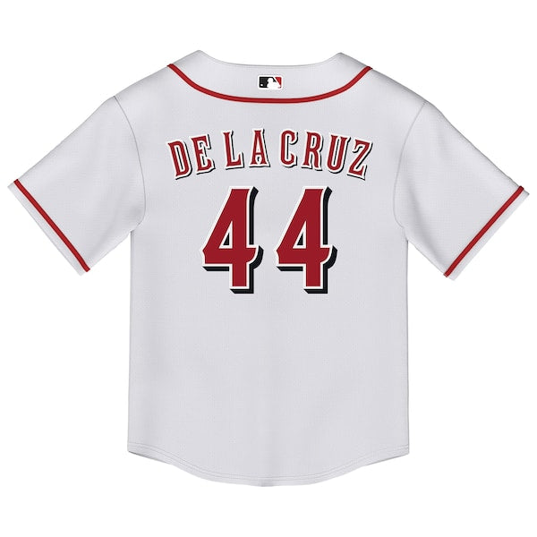 Elly De La Cruz Cincinnati Reds Nike Toddler Replica 2.0 Player Jersey - White - Image 3