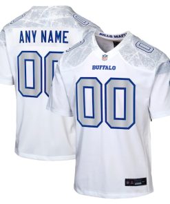 Alternative view of Buffalo Bills Nike Youth 2025 Rivalries Collection Custom Game Jersey - White/Royal