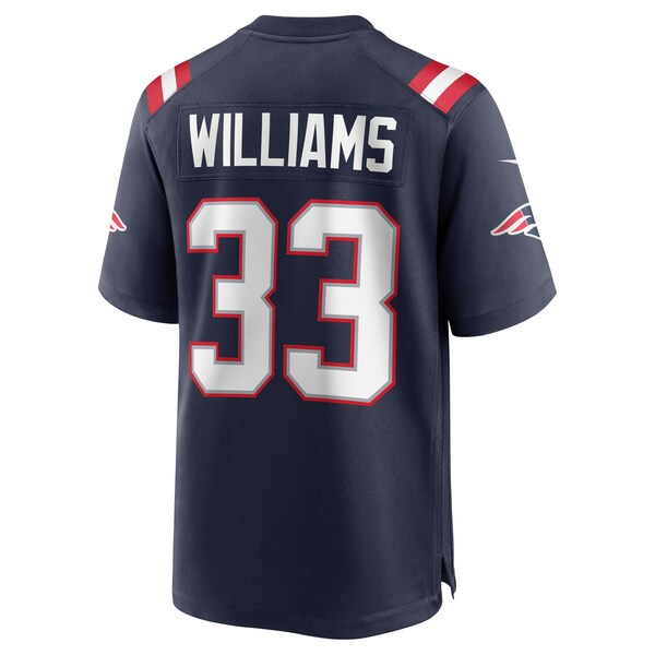 Joejuan Williams New England Patriots Nike Game Jersey - Navy - Image 3