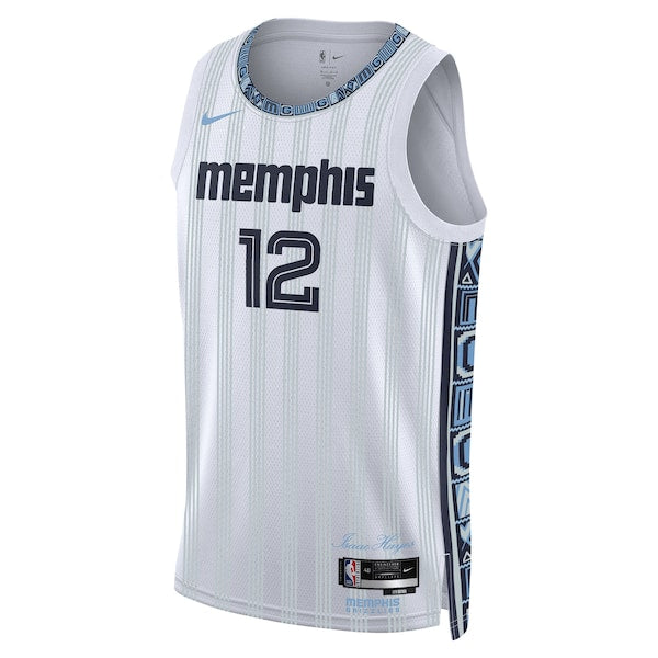 Ja Morant Memphis Grizzlies Nike Unisex 2025/26 Swingman Jersey - White - City Edition - Image 2