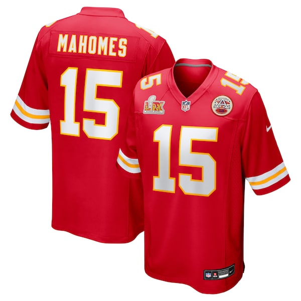 Patrick Mahomes Kansas City Chiefs Nike Super Bowl LIX Game Jersey - Red/White - Image 2