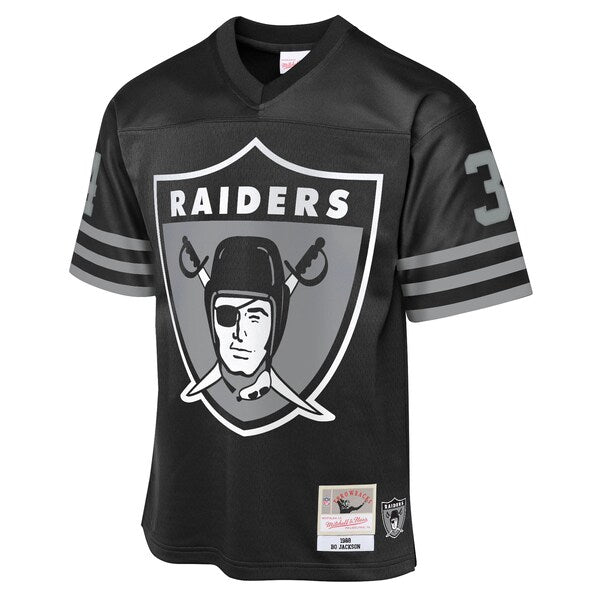 Bo Jackson Las Vegas Raiders Youth 1988 Throwback Fashion Jersey - Black - Image 2