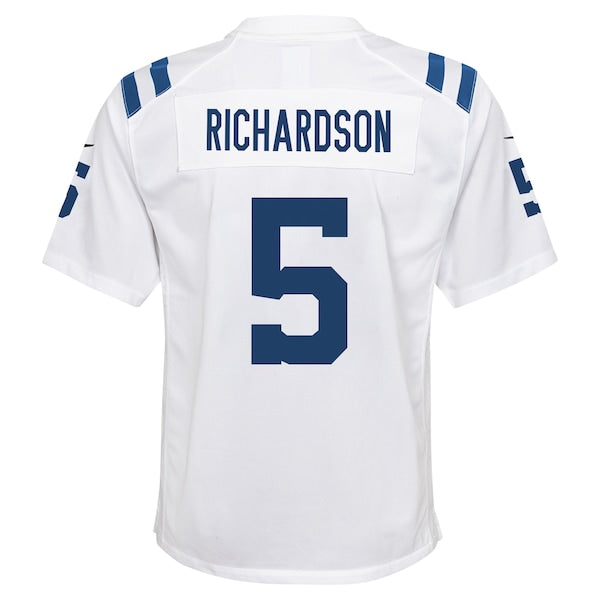 Anthony Richardson Indianapolis Colts Nike Youth Player Game Jersey - White - Image 4