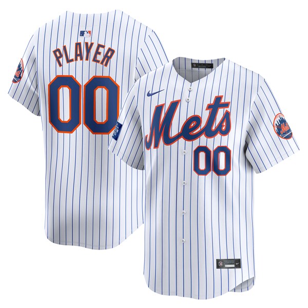 New York Mets Nike 2024 MLB World Tour London Series Home Pick-A-Player Limited Jersey?ยจC White