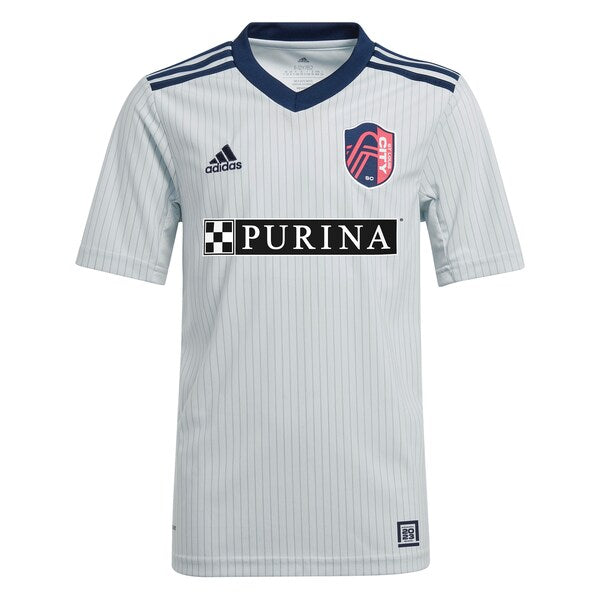 Eduard L?wen St. Louis City SC adidas Youth 2024 The Spirit Kit Replica Jersey - Gray - Image 2