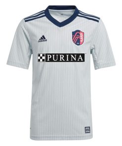 Alternative view of Tim Parker St. Louis City SC adidas Youth 2024 The Spirit Kit Replica Jersey - Gray
