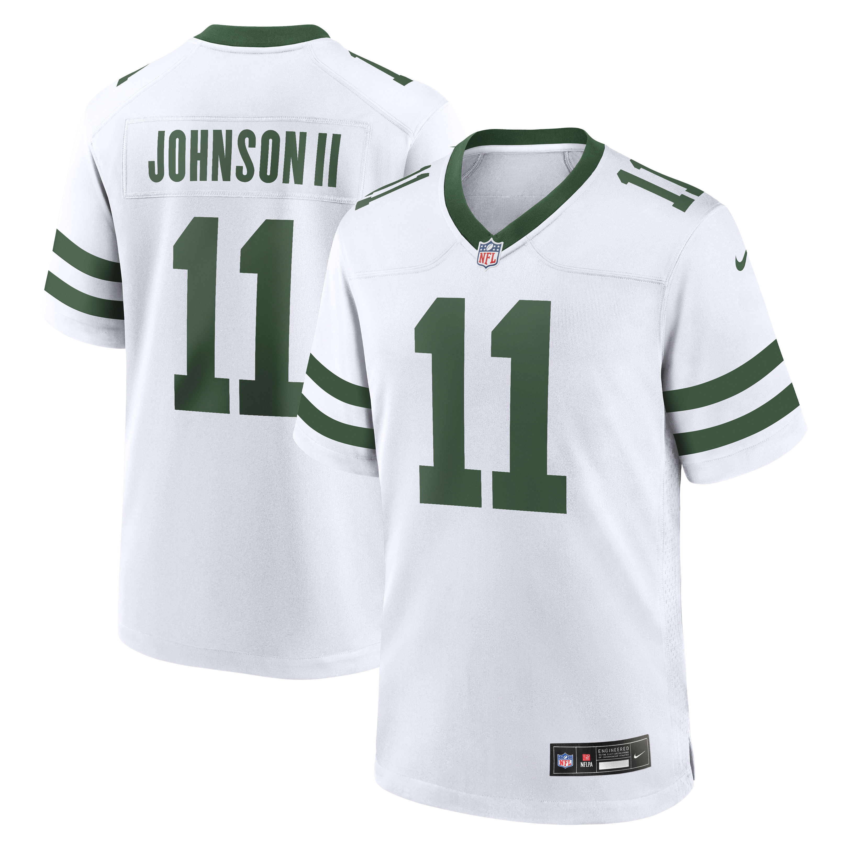 Jermaine Johnson II New York Jets Nike Game Jersey - Gotham Green/White - Image 5